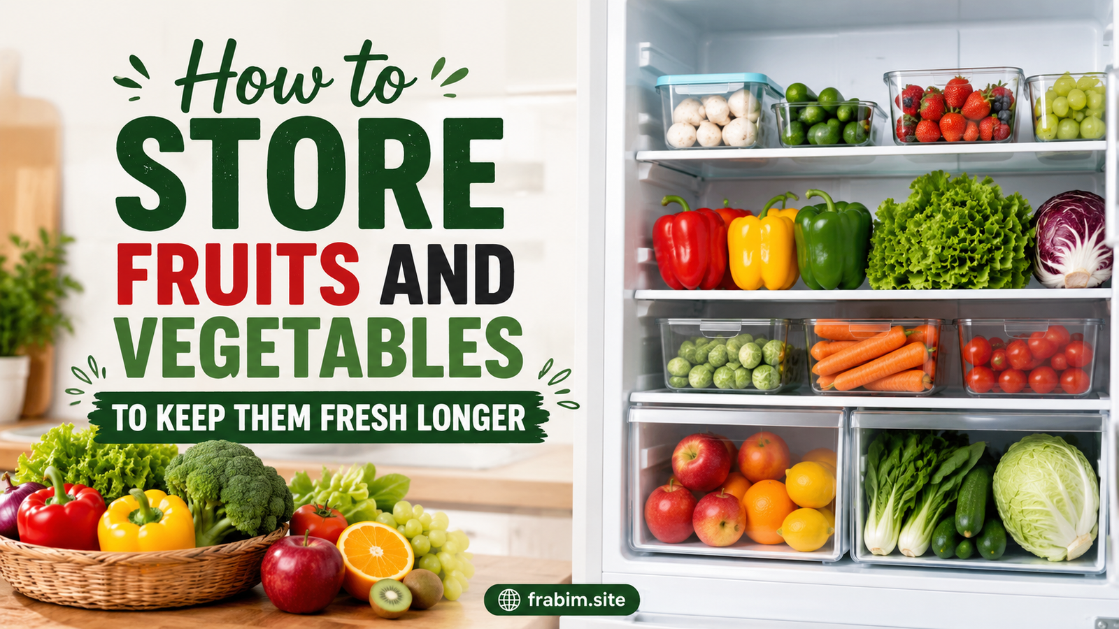 How to Store Fruits and Vegetables to Keep Them Fresh Longer