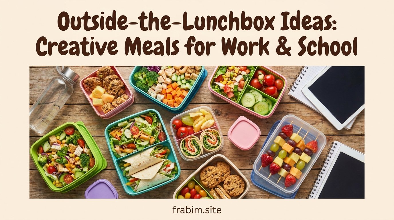 Outside-the-Lunchbox Ideas: Creative Meals for Work & School